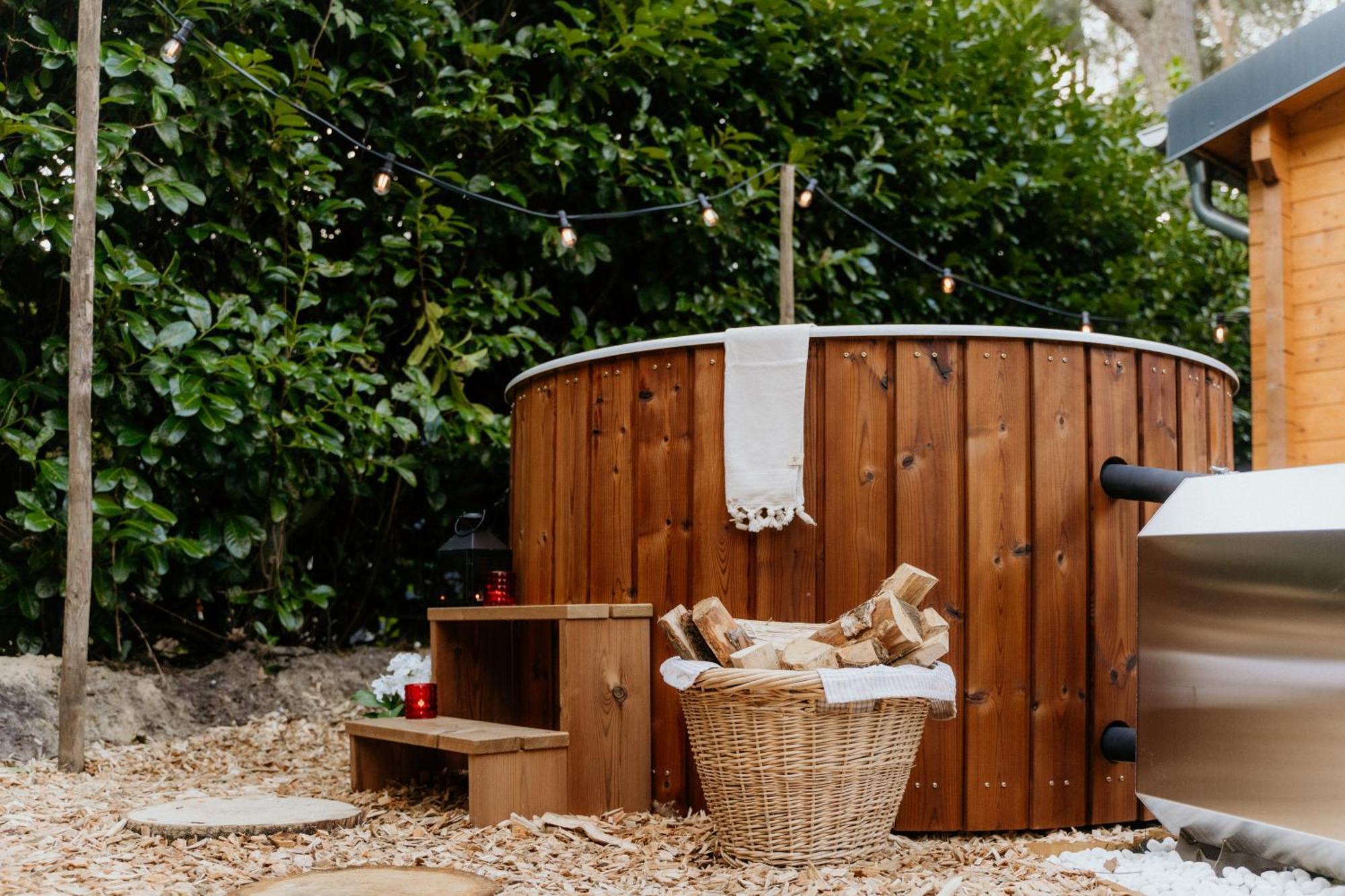 Romantisch Wellness Boshuisje Met Sauna & Hottub Meijel Exterior foto