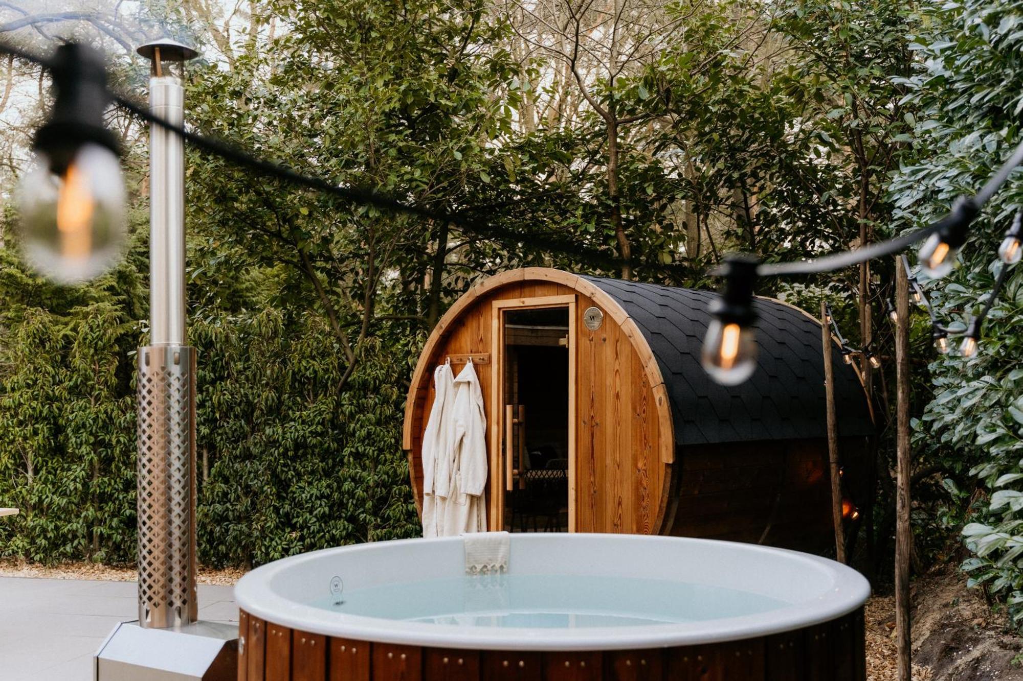 Romantisch Wellness Boshuisje Met Sauna & Hottub Meijel Exterior foto